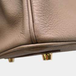 Pre Owned Hermes Birkin Etoupe Togo Leather Size 30