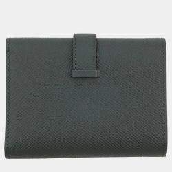 Pre Owned Hermes Bearn Combine Vert Fonce Epsom