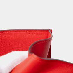 مملوكة مسبقًا Hermes Red Tadelakt Medor Clutch 23
