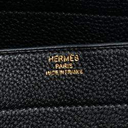 Pre Owned Hermes Black Togo Sac A Depeches 38