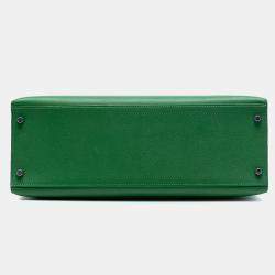 مملوكة مسبقًا Hermes Green Epsom Kelly II Sellier 35