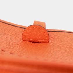مملوكة مسبقًا Hermes Orange Clemence Evelyne TPM 16