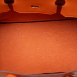 مملوكة مسبقًا Hermes Orange Epsom Birkin Retourne 35