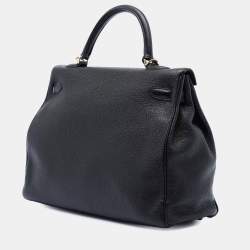 مملوكة مسبقًا حقيبة هيرمس كيلي ريتورن II 35 توغو أسود