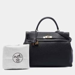 مملوكة مسبقًا حقيبة هيرمس كيلي ريتورن II 35 توغو أسود