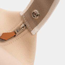 مملوكة مسبقًا Hermes Beige Small Toile Bride A Brac Case
