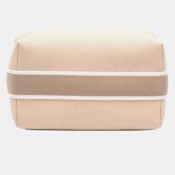 مملوكة مسبقًا Hermes Beige Small Toile Bride A Brac Case