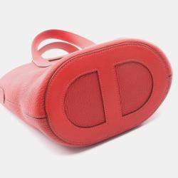 مملوكة مسبقًا Hermes Hermes In The Loop 18 Handbag Taurillon Clemence Leather Red