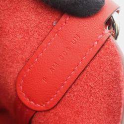 مملوكة مسبقًا Hermes Hermes In The Loop 18 Handbag Taurillon Clemence Leather Red