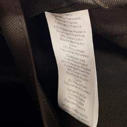 Pre Owned Hermes Sacked Pansage Groom Backpack Rouge H/Chocolat Toile Chevrons Canvas