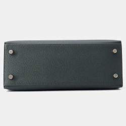 Pre Owned Hermes Kelly Sellier Vert Mangrove Epsom Size 25