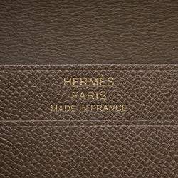 Pre Owned حافظة بطاقات هيرميس بيرن جلد مادام فيو إيتوب