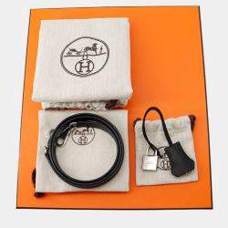 Pre Owned Hermes Kelly Sellier Black Epsom Size 25