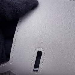 Pre Owned حقيبة هيرمس جابسيير ميني جلد سوفت أخضر بانتان