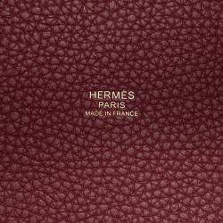 Pre Owned Hermes Picotin Lock Rouge H Taurillon Clemence Size Pm