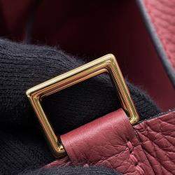 Pre Owned Hermes Picotin Lock Rouge H Taurillon Clemence Size Pm