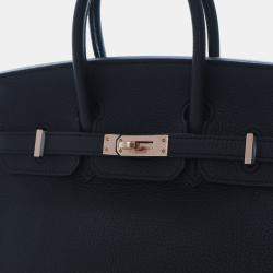 Pre Owned حقيبة هيرميس بيركين 25 توغو نوار