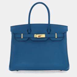 مملوكة مسبقًا Hermes Bleu Zanzibar Epsom Birkin 30