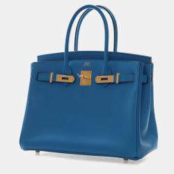 مملوكة مسبقًا Hermes Bleu Zanzibar Epsom Birkin 30