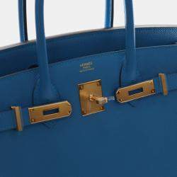 مملوكة مسبقًا Hermes Bleu Zanzibar Epsom Birkin 30