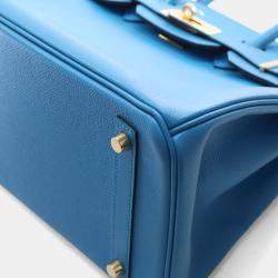 مملوكة مسبقًا Hermes Bleu Zanzibar Epsom Birkin 30