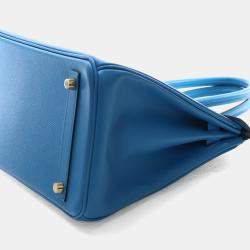 مملوكة مسبقًا Hermes Bleu Zanzibar Epsom Birkin 30