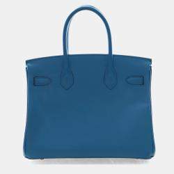 مملوكة مسبقًا Hermes Bleu Zanzibar Epsom Birkin 30