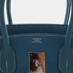 مملوكة مسبقًا Hermes Bleu Jean Togo Birkin 30