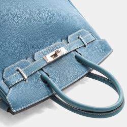 مملوكة مسبقًا Hermes Bleu Jean Togo Birkin 30