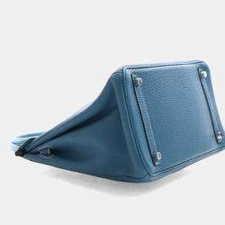مملوكة مسبقًا Hermes Bleu Jean Togo Birkin 30