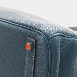 مملوكة مسبقًا Hermes Bleu Jean Togo Birkin 30