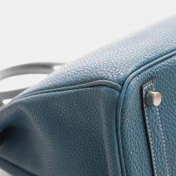 مملوكة مسبقًا Hermes Bleu Jean Togo Birkin 30