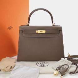 Pre Owned حقيبة هيرمس كيلي سيليير 28 جلد إبسوم إتوب