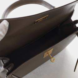 Pre Owned حقيبة هيرمس كيلي سيليير 28 جلد إبسوم إتوب