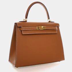 مملوكة مسبقًا Hermes Gold Epsom Sellier Kelly 25