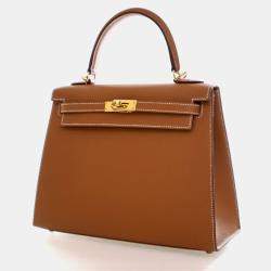 مملوكة مسبقًا Hermes Gold Epsom Sellier Kelly 25