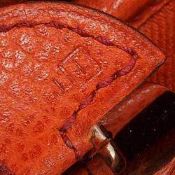 Pre Owned حقيبة هيرمس أورانج فاش لييجي وتوال ساك كولورادو بي إم