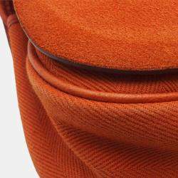 Pre Owned حقيبة هيرمس أورانج فاش لييجي وتوال ساك كولورادو بي إم