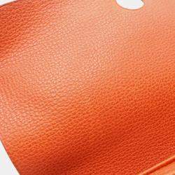 Pre Owned حقيبة هيرمس أورانج فاش لييجي وتوال ساك كولورادو بي إم