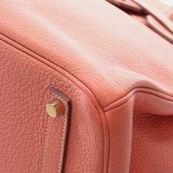 مملوكة مسبقًا Hermes Pink Clemence Birkin Retourne 35