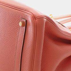مملوكة مسبقًا Hermes Pink Clemence Birkin Retourne 35