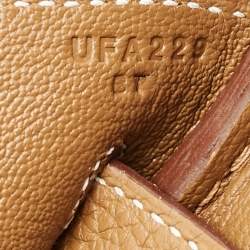 مملوكة مسبقًا Hermès Birkin 40 Gold Finish Gold Togo Leather Tote