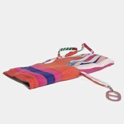 مملوكة مسبقًا كيس هيرمس حرير بيتيت هاش متعدد الألوان حرير