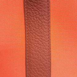 مملوكة مسبقًا حقيبة هيرمس "غاردن بارتي" قماش برتقالي 30