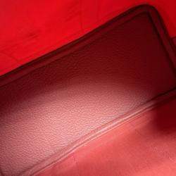 مملوكة مسبقًا حقيبة هيرمس "غاردن بارتي" قماش برتقالي 30