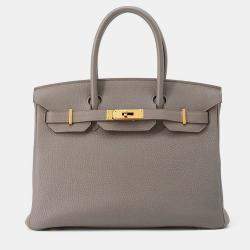 Pre Owned حقيبة هيرمس بيركين 30 جلد توغو إيتان 