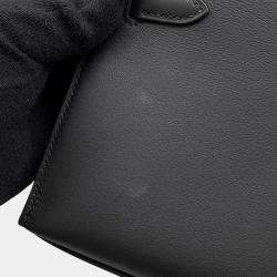 مملوكة مسبقًا هيرمس بوشتكيللي أسود جلد سويفت