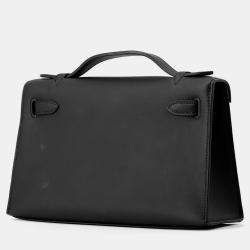 مملوكة مسبقًا هيرمس بوشتكيللي أسود جلد سويفت