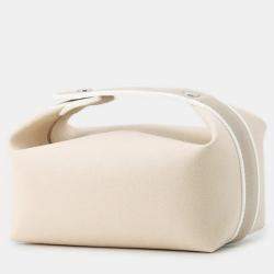 مملوكة مسبقًا Hermes Brid A Black Beige Canvas