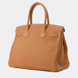 مملوكة مسبقًا Hermes Birkin Gold Togo Leather Size 30